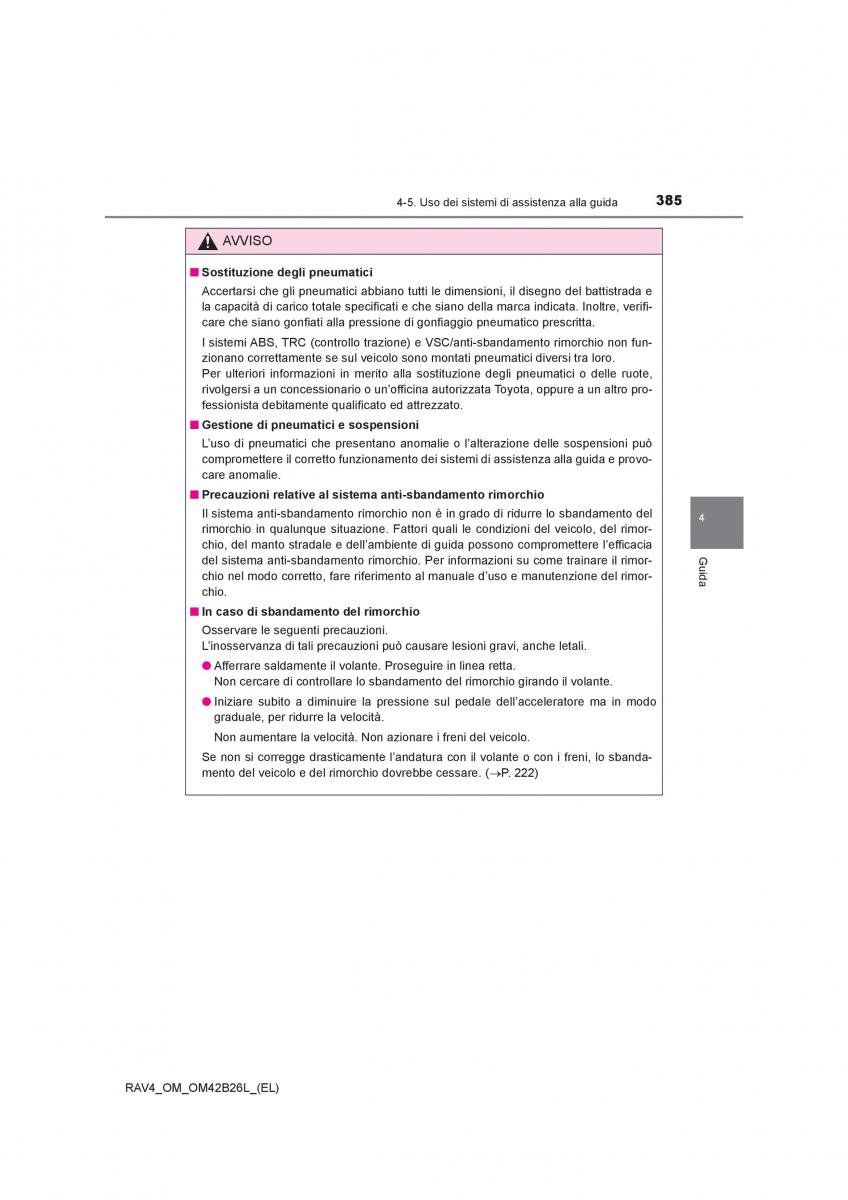 Toyota RAV4 IV 4 manuale del proprietario / page 385