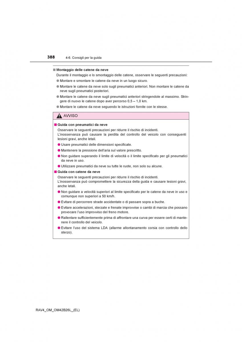 Toyota RAV4 IV 4 manuale del proprietario / page 388