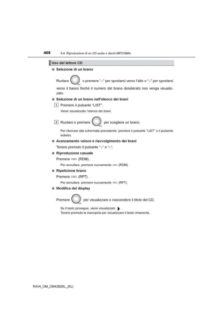 Toyota RAV4 IV 4 manuale del proprietario / page 408