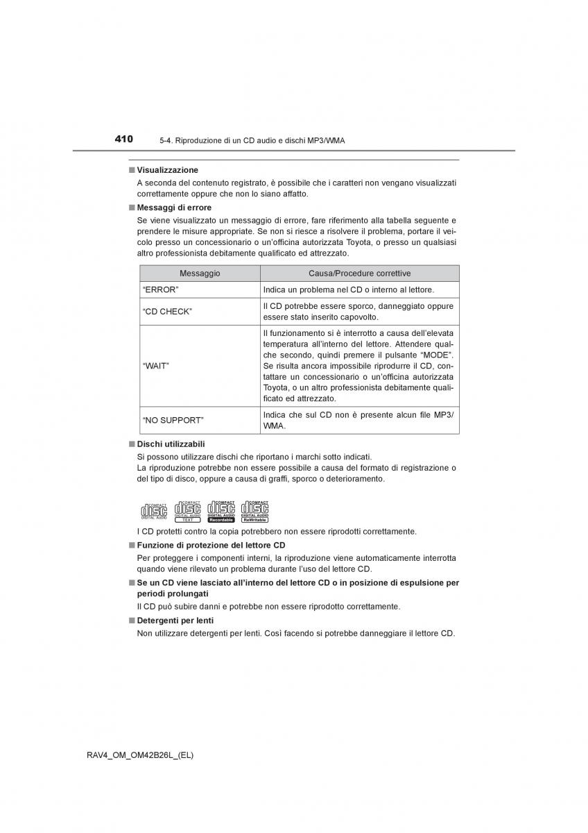 Toyota RAV4 IV 4 manuale del proprietario / page 410