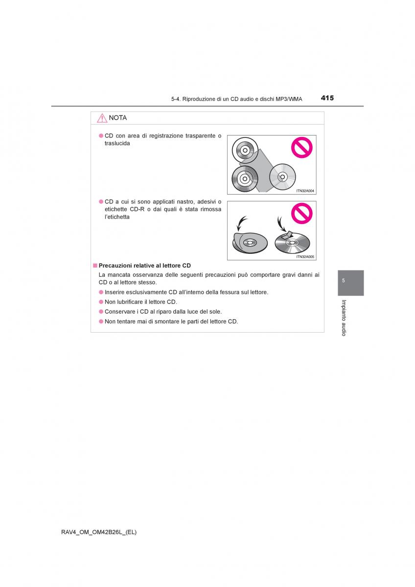 Toyota RAV4 IV 4 manuale del proprietario / page 415