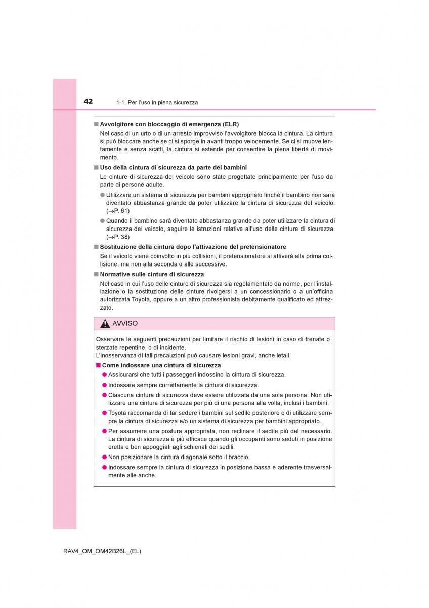 Toyota RAV4 IV 4 manuale del proprietario / page 42