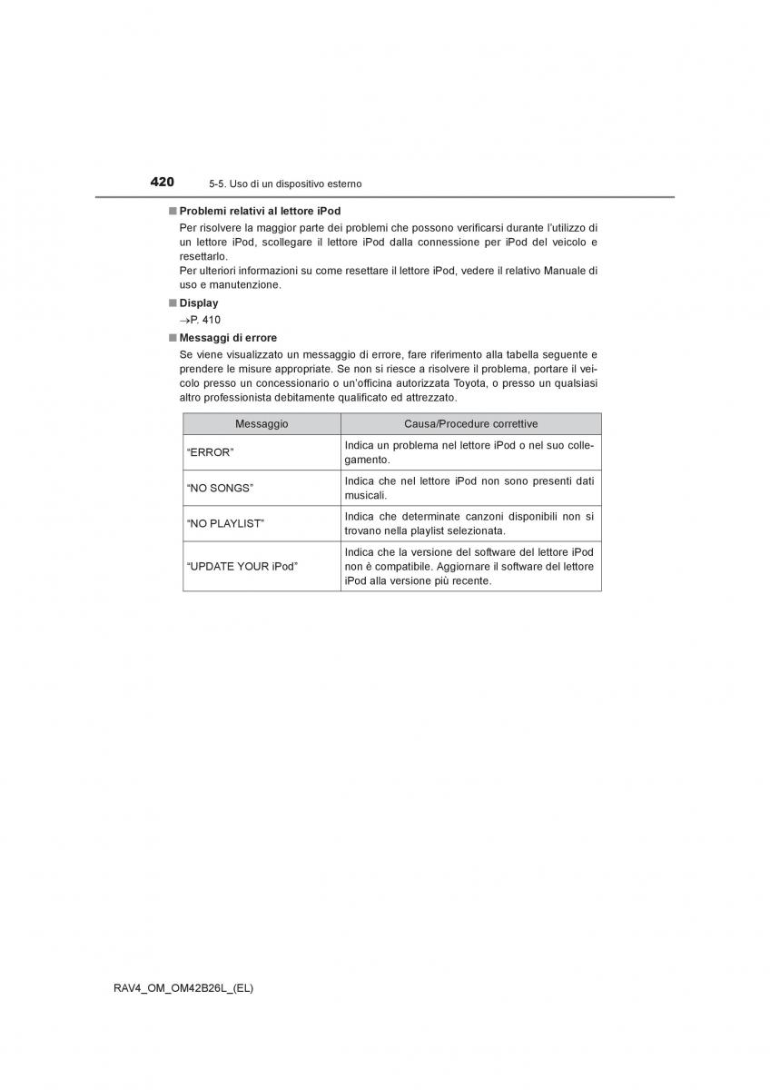 Toyota RAV4 IV 4 manuale del proprietario / page 420