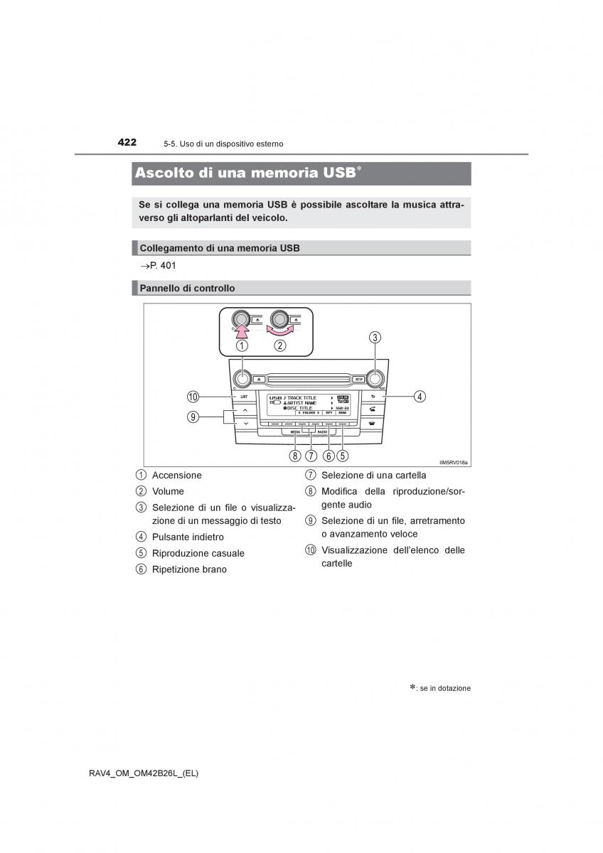 Toyota RAV4 IV 4 manuale del proprietario / page 422