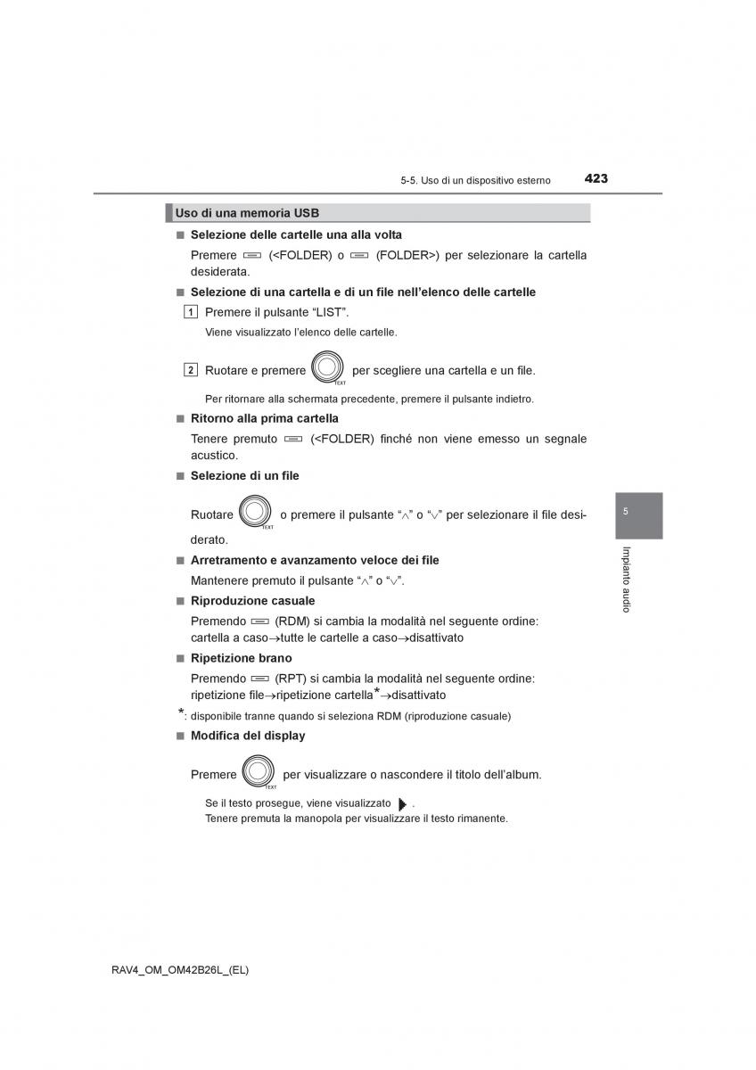 Toyota RAV4 IV 4 manuale del proprietario / page 423