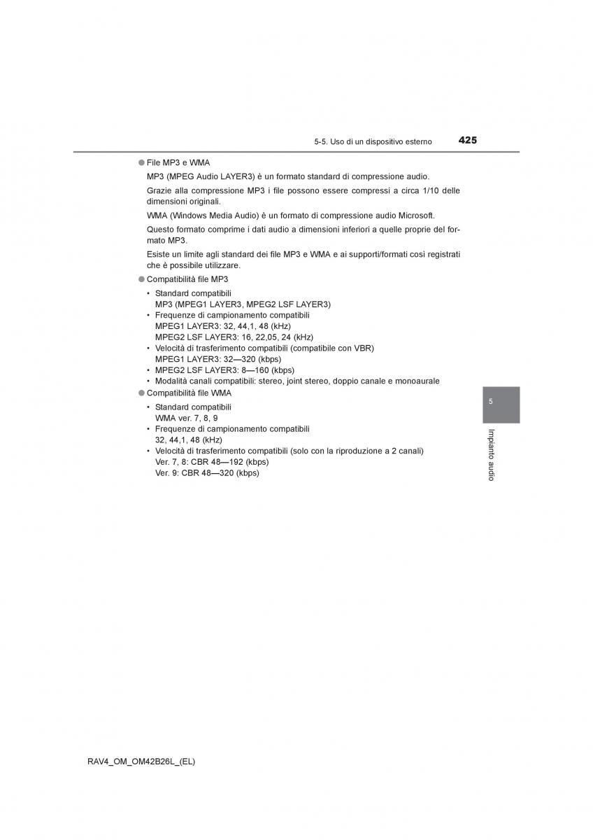 Toyota RAV4 IV 4 manuale del proprietario / page 425