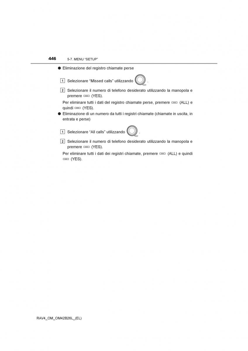 Toyota RAV4 IV 4 manuale del proprietario / page 446