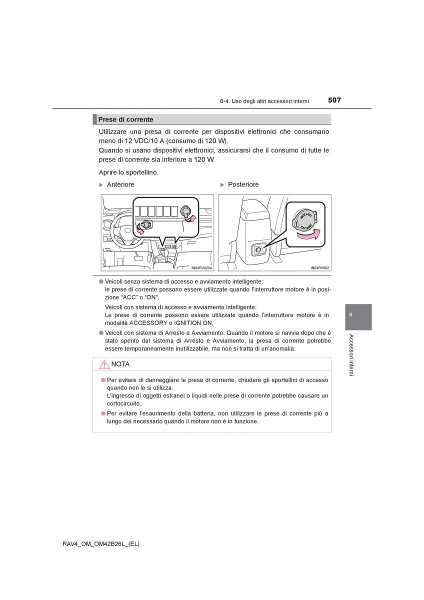 Toyota RAV4 IV 4 manuale del proprietario / page 507