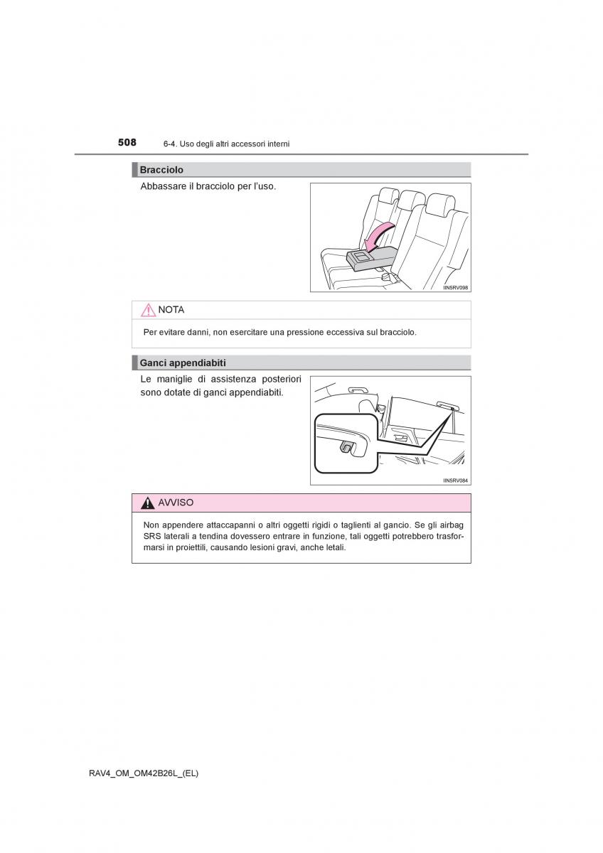 Toyota RAV4 IV 4 manuale del proprietario / page 508