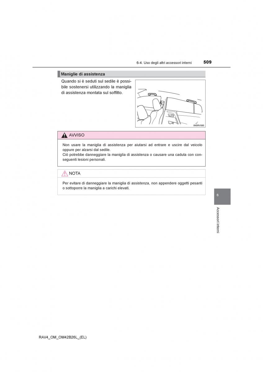 Toyota RAV4 IV 4 manuale del proprietario / page 509