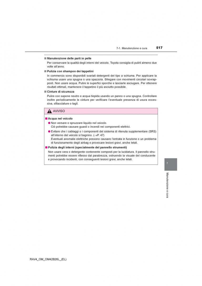 Toyota RAV4 IV 4 manuale del proprietario / page 517