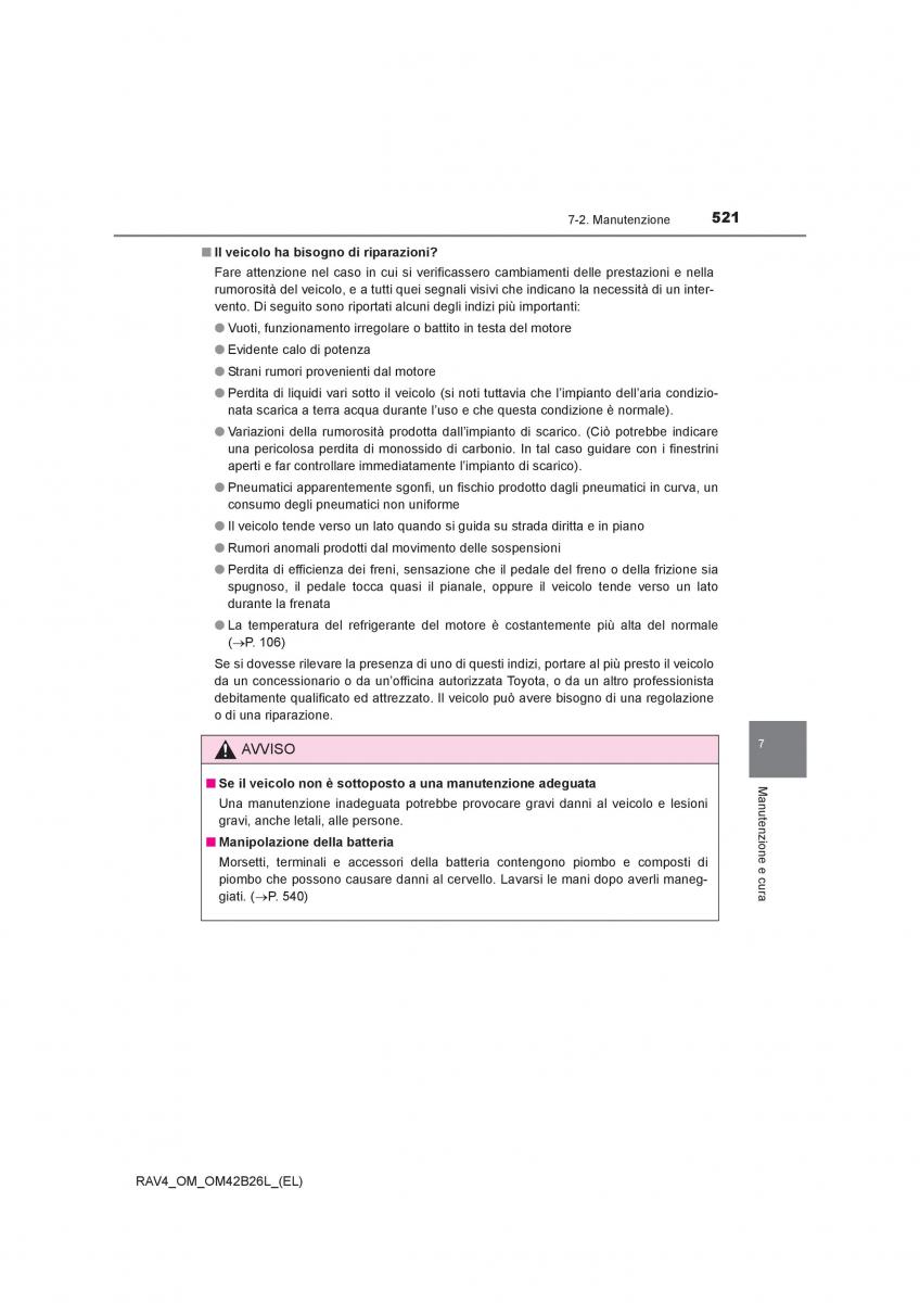 Toyota RAV4 IV 4 manuale del proprietario / page 521