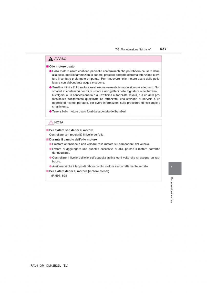 Toyota RAV4 IV 4 manuale del proprietario / page 537