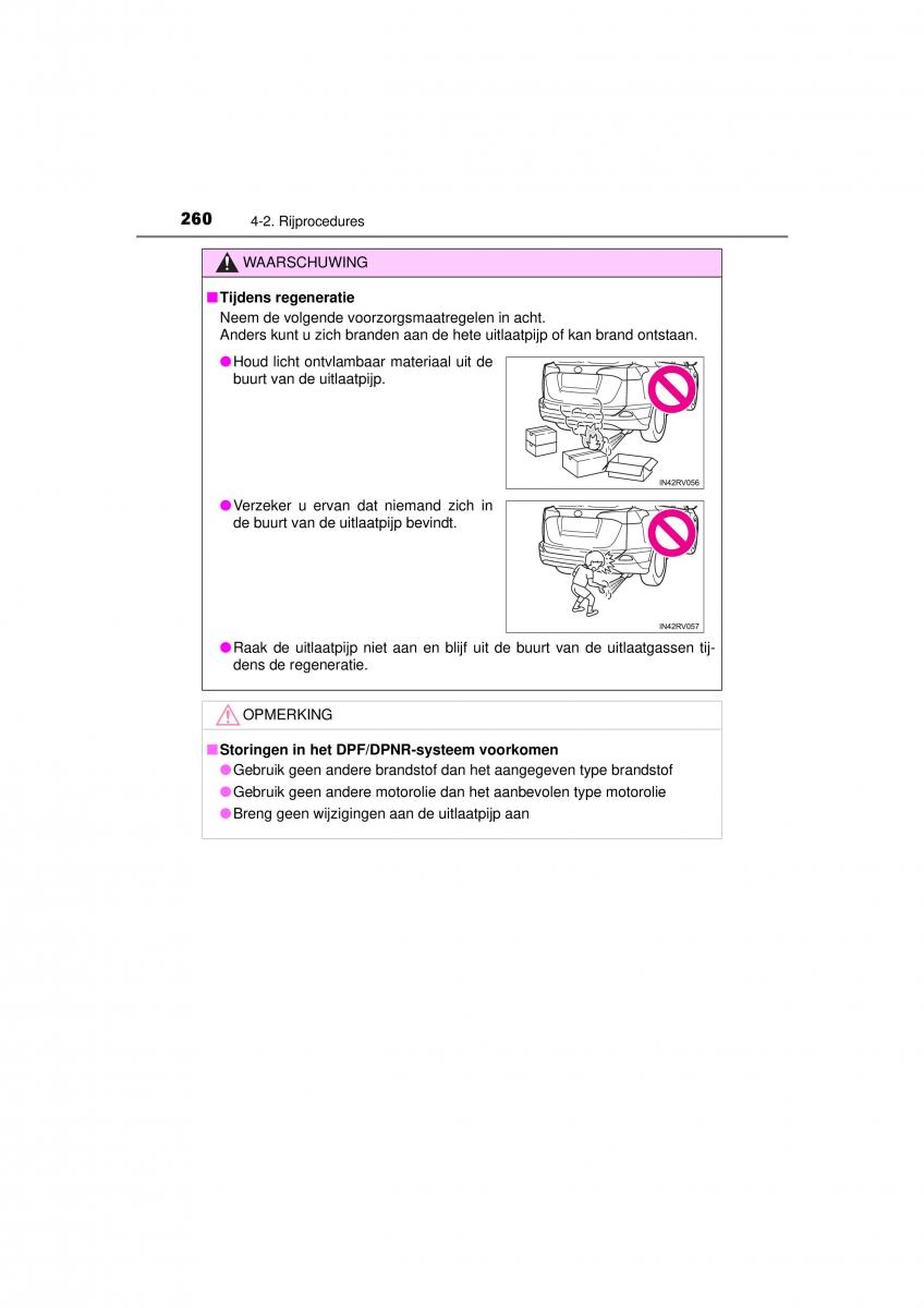 Toyota RAV4 IV 4 handleiding / page 260