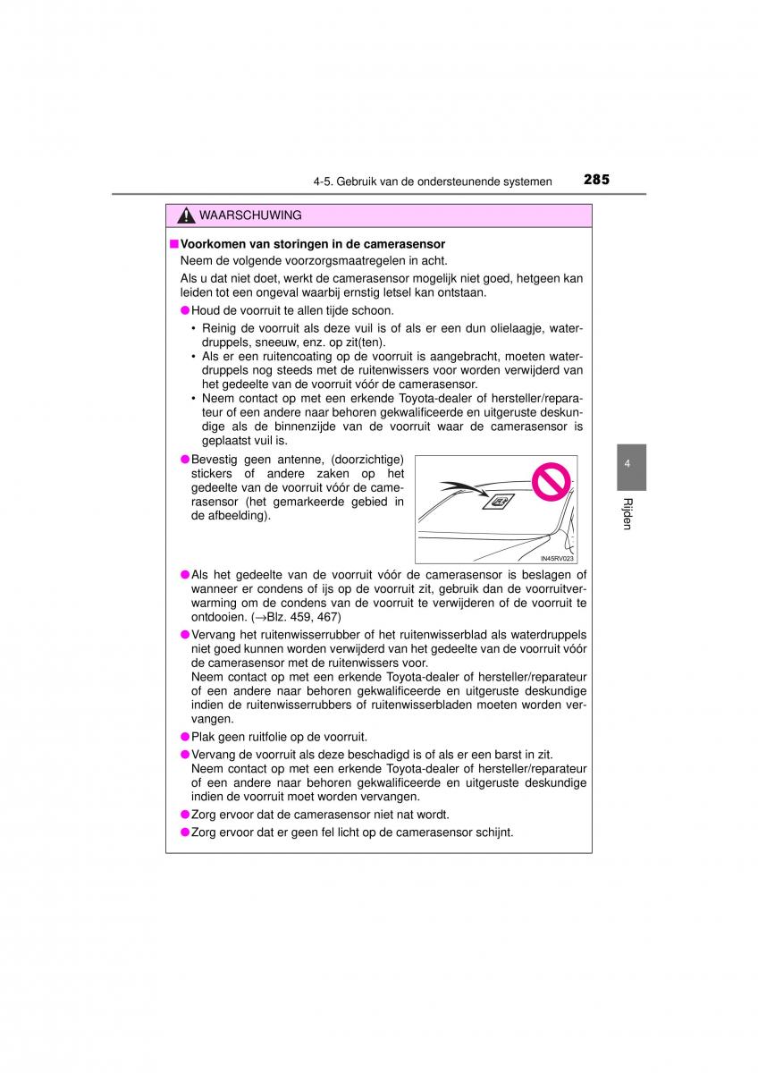 Toyota RAV4 IV 4 handleiding / page 285