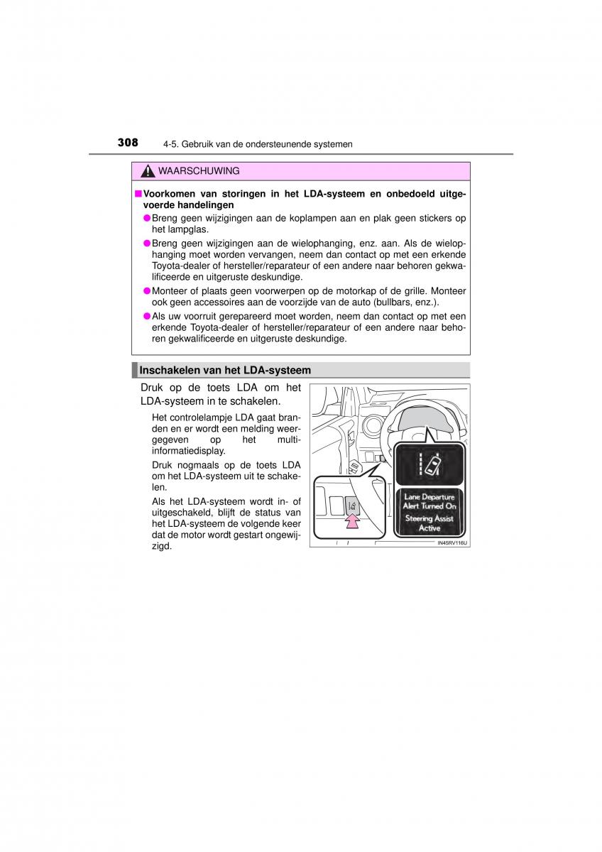 Toyota RAV4 IV 4 handleiding / page 308