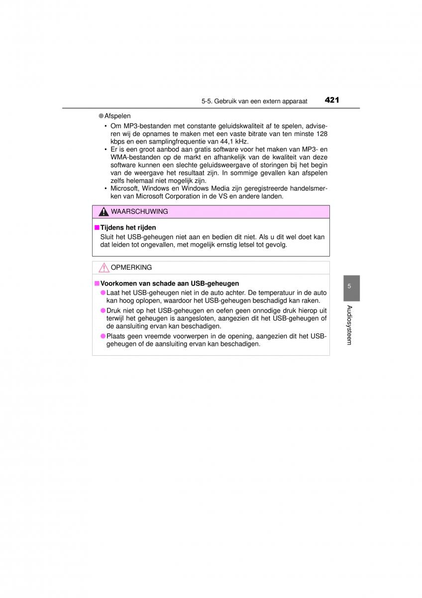 Toyota RAV4 IV 4 handleiding / page 421