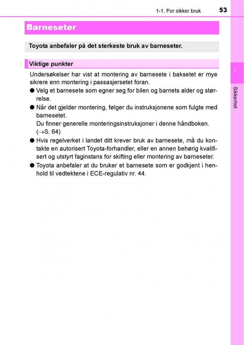 Toyota RAV4 IV 4 bruksanvisningen / page 55