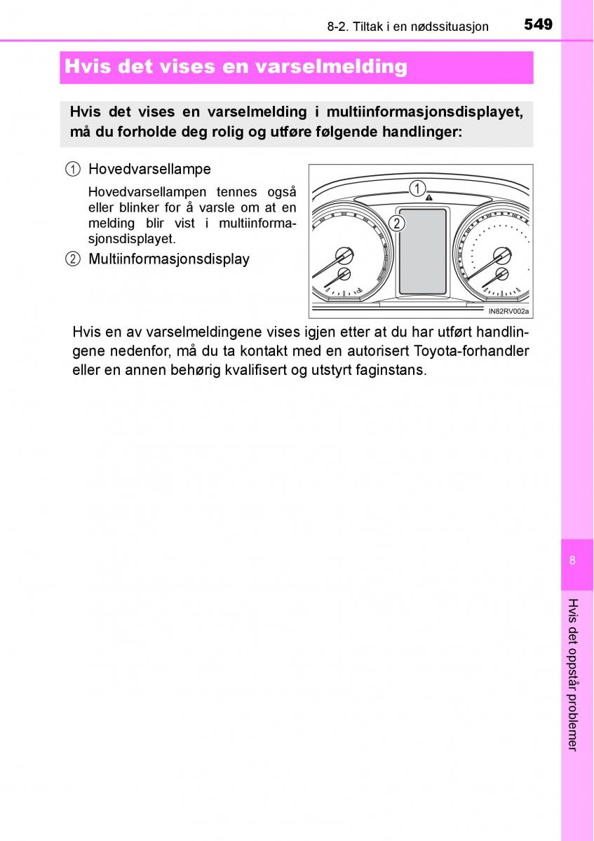 Toyota RAV4 IV 4 bruksanvisningen / page 551