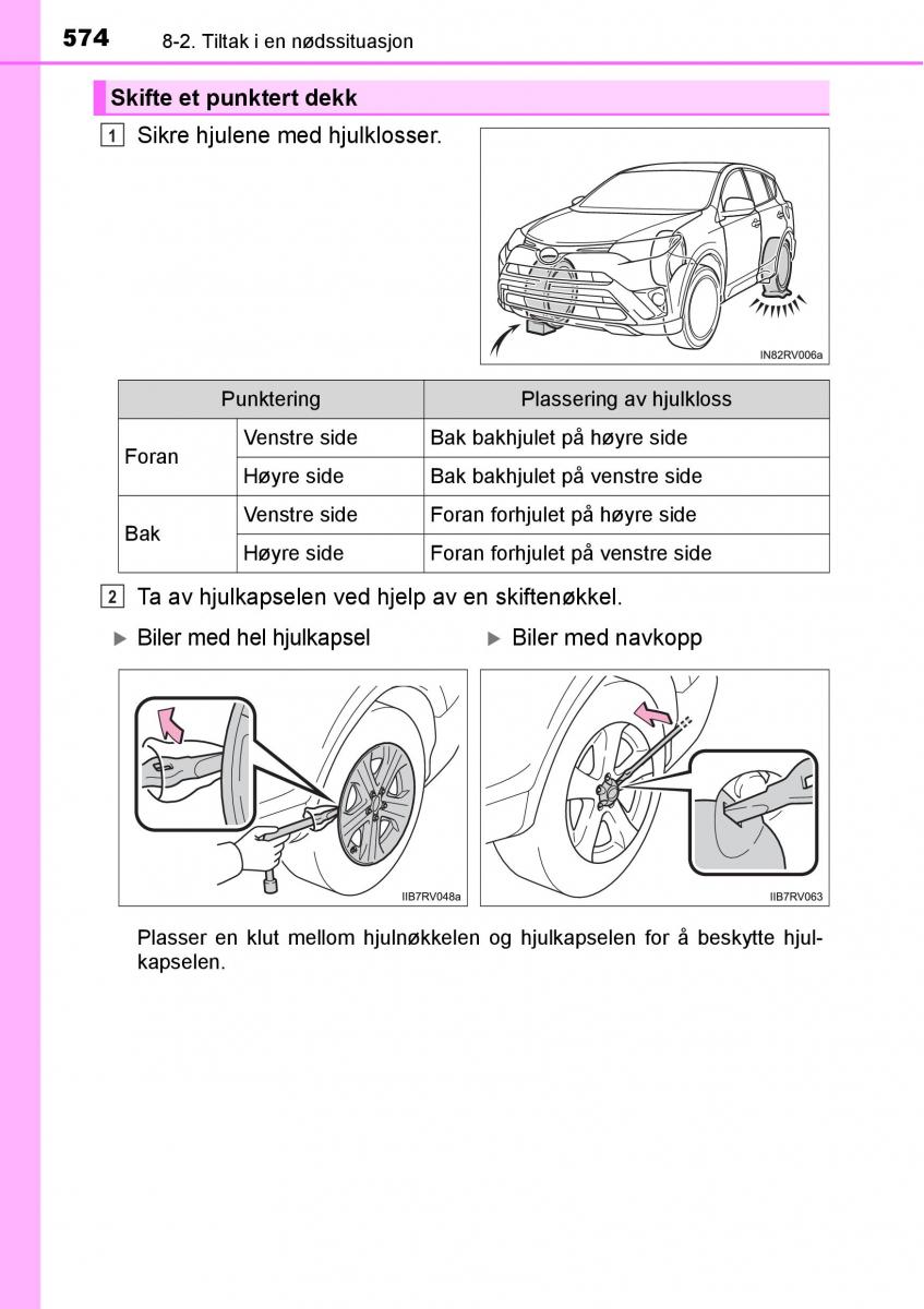 Toyota RAV4 IV 4 bruksanvisningen / page 576