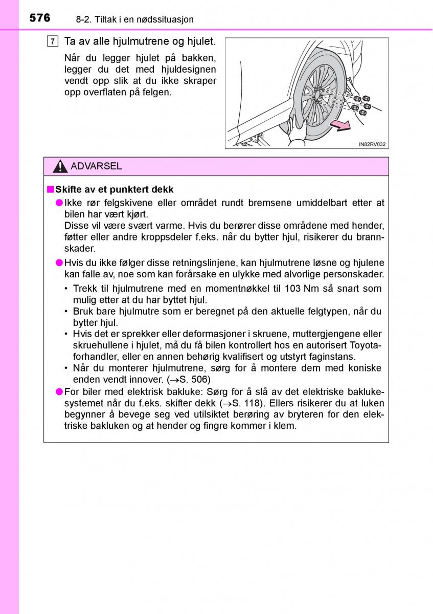 Toyota RAV4 IV 4 bruksanvisningen / page 578