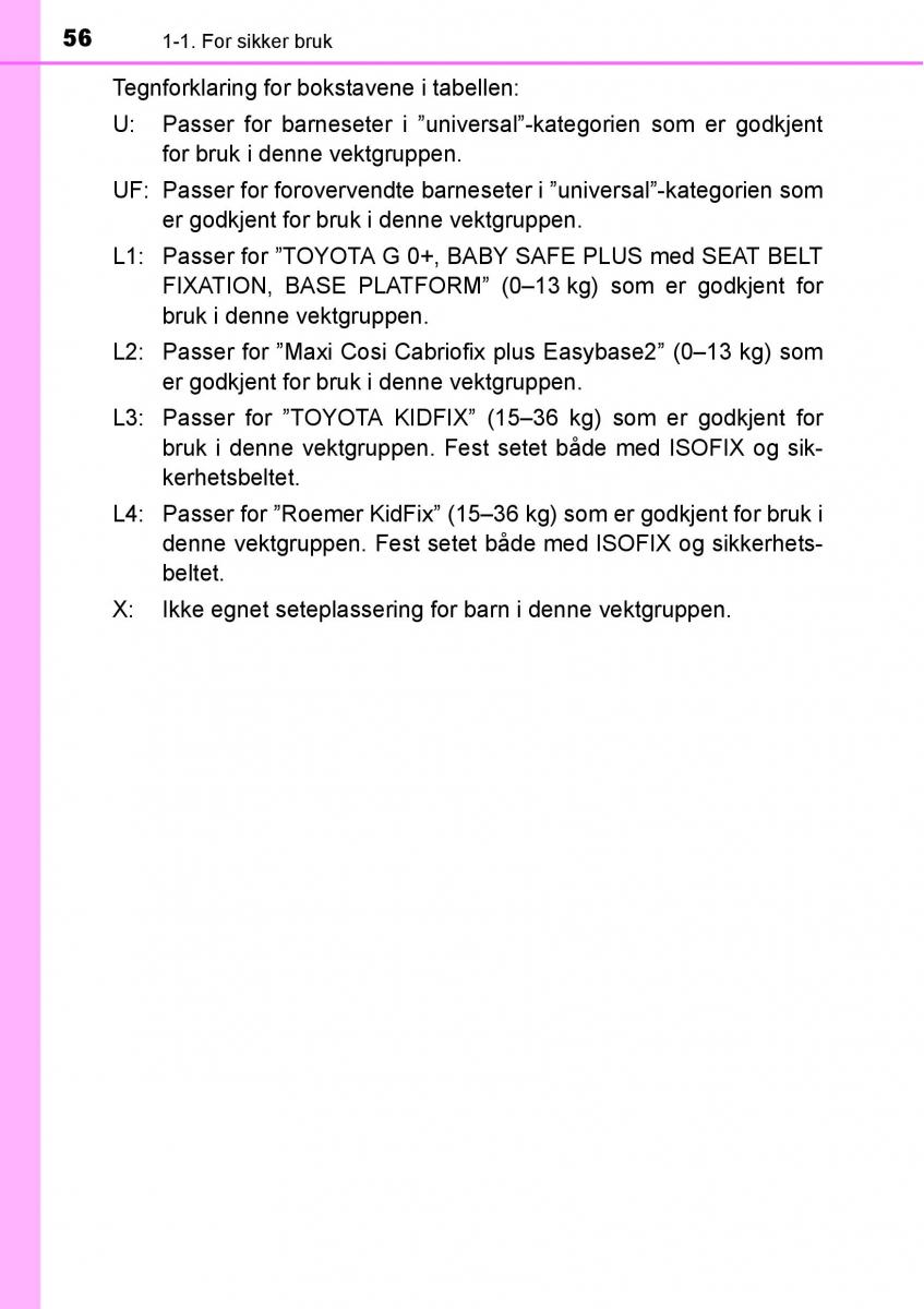 Toyota RAV4 IV 4 bruksanvisningen / page 58