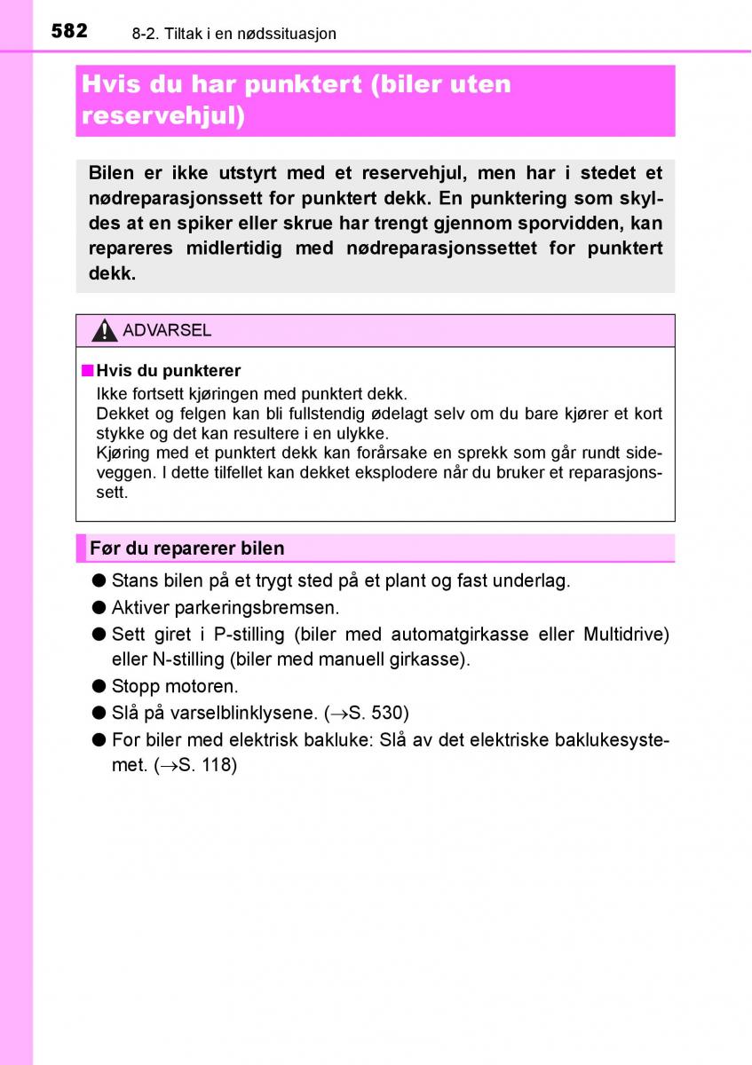 Toyota RAV4 IV 4 bruksanvisningen / page 584