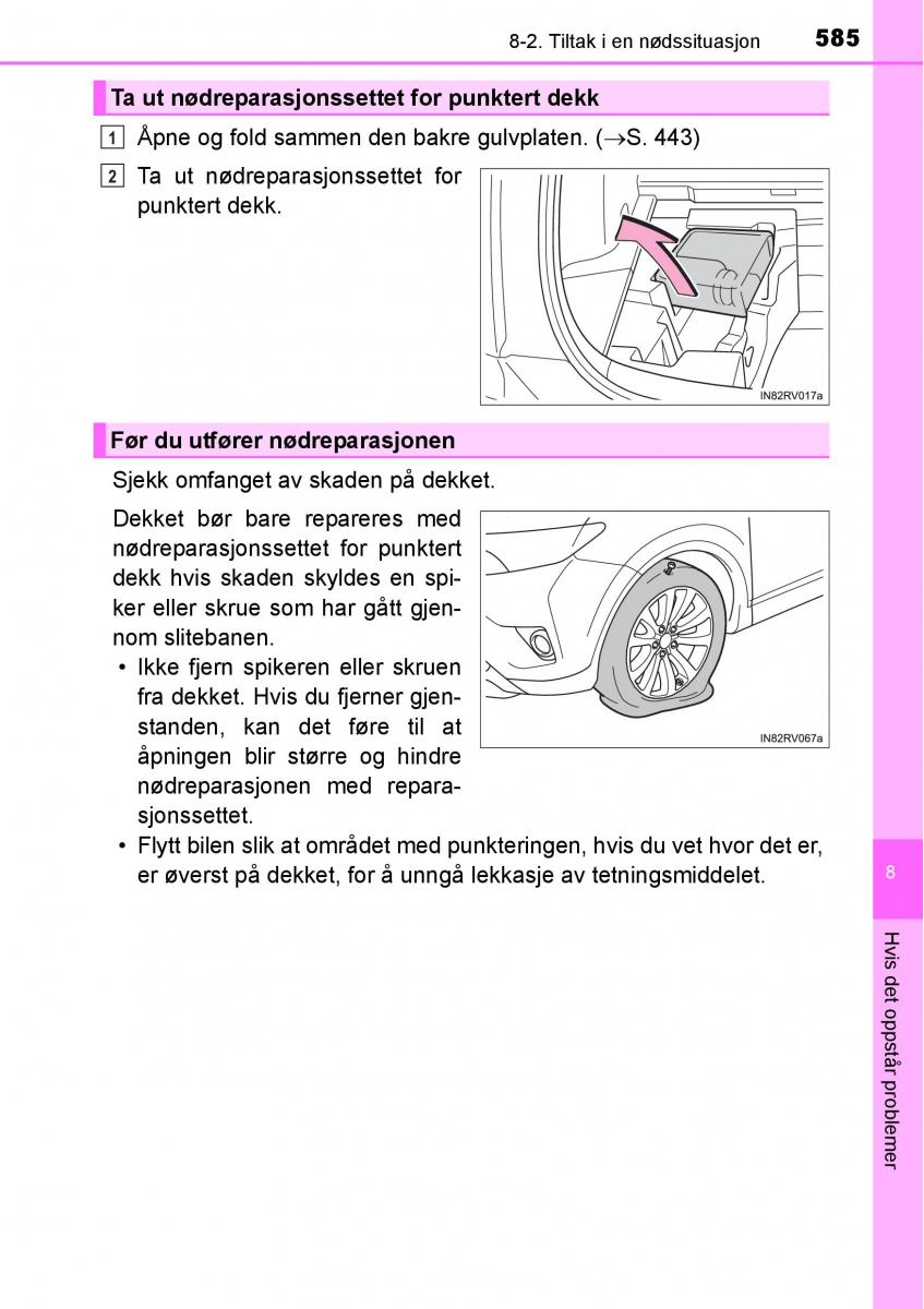 Toyota RAV4 IV 4 bruksanvisningen / page 587