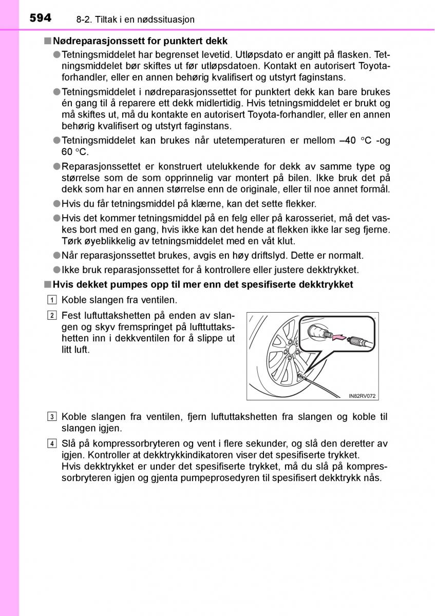 Toyota RAV4 IV 4 bruksanvisningen / page 596