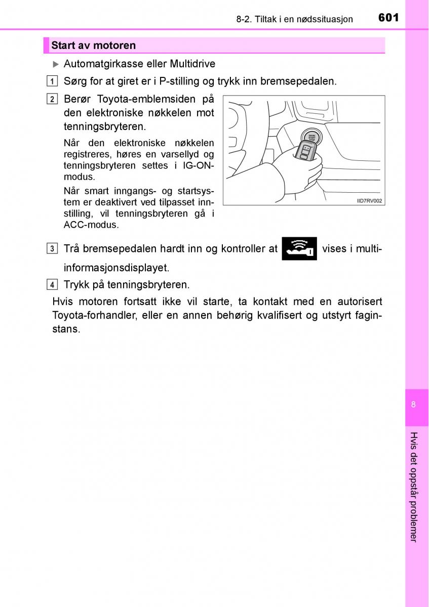 Toyota RAV4 IV 4 bruksanvisningen / page 603