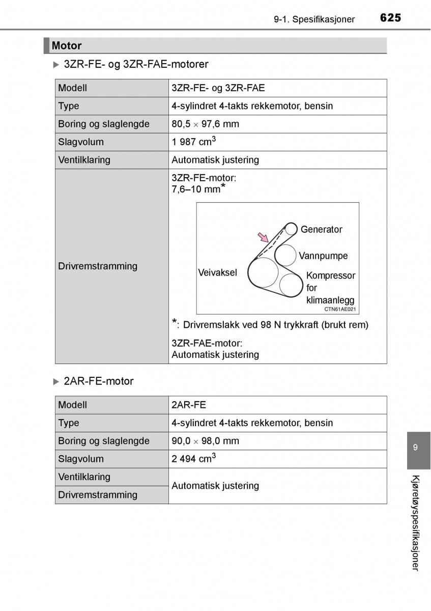 Toyota RAV4 IV 4 bruksanvisningen / page 627