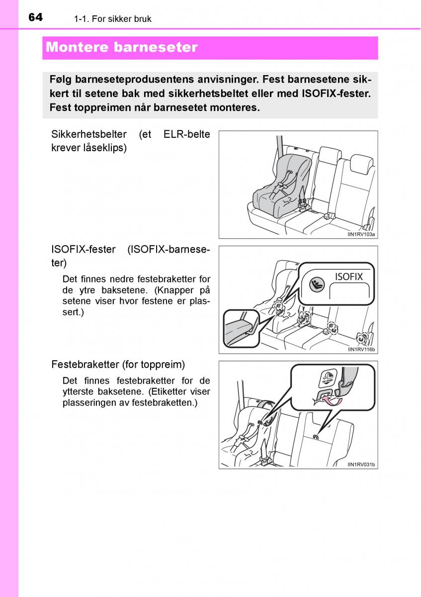 Toyota RAV4 IV 4 bruksanvisningen / page 66