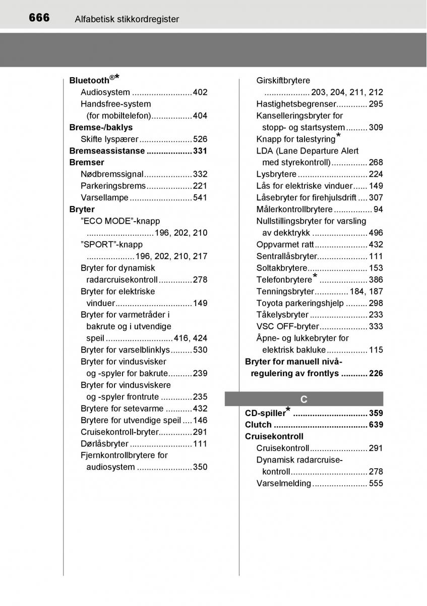 Toyota RAV4 IV 4 bruksanvisningen / page 668