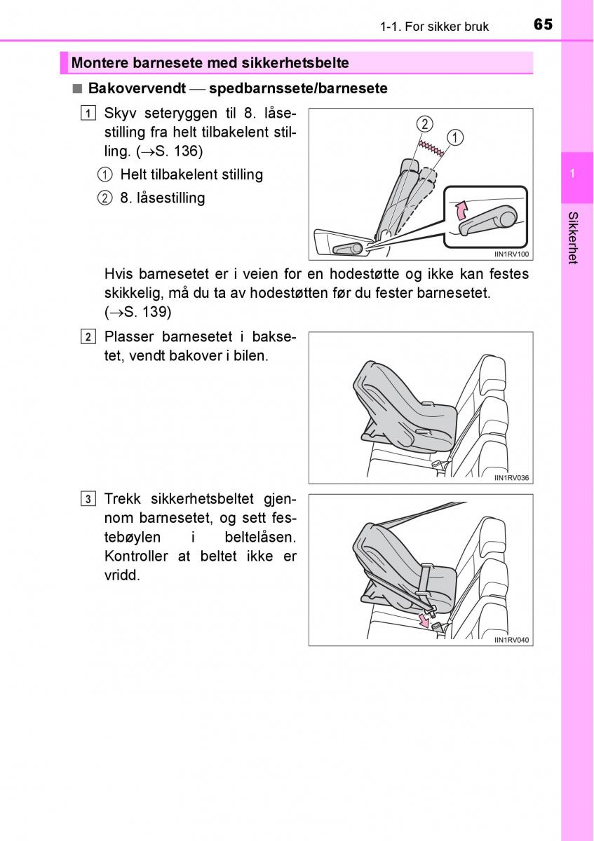 Toyota RAV4 IV 4 bruksanvisningen / page 67