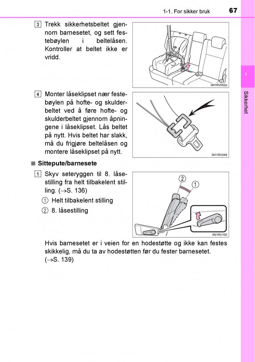 Toyota RAV4 IV 4 bruksanvisningen / page 69