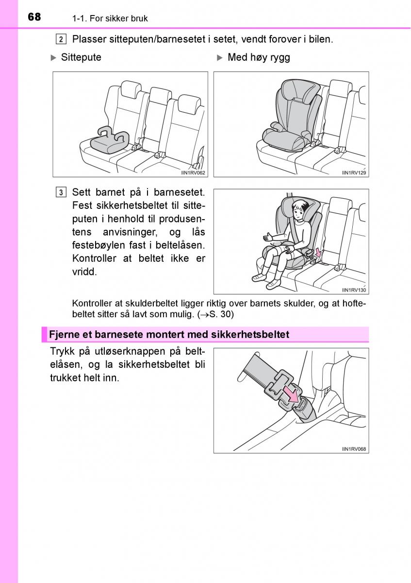 Toyota RAV4 IV 4 bruksanvisningen / page 70