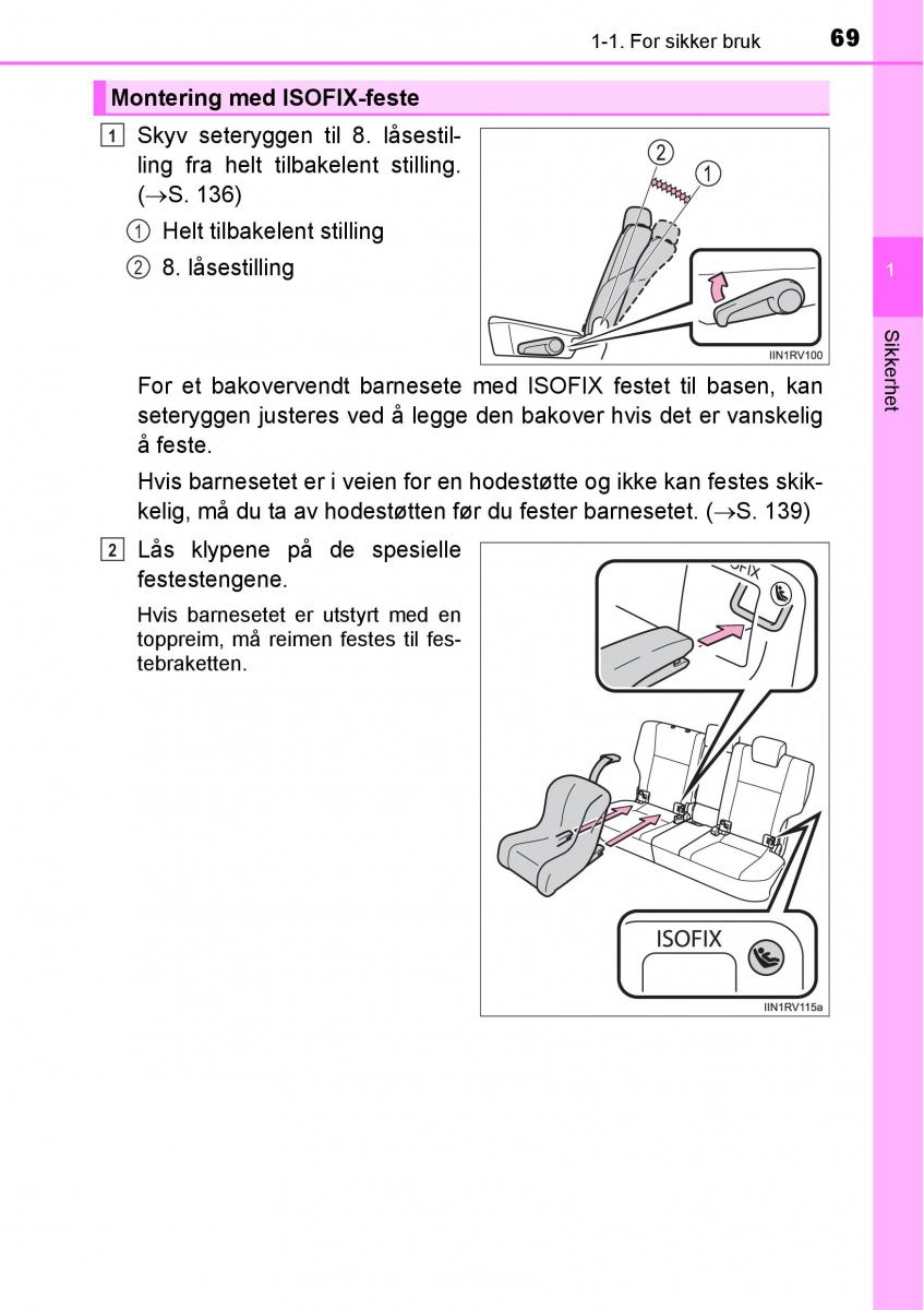 Toyota RAV4 IV 4 bruksanvisningen / page 71