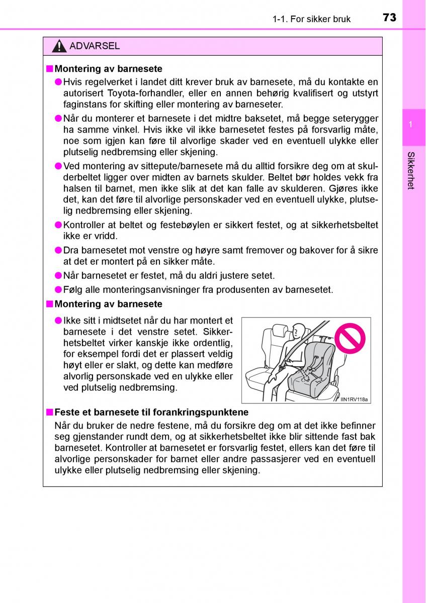 Toyota RAV4 IV 4 bruksanvisningen / page 75