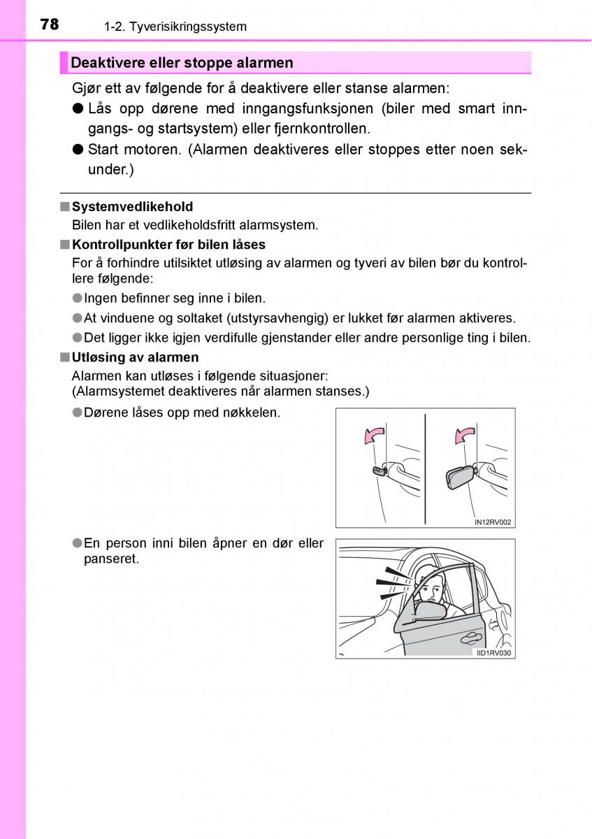 Toyota RAV4 IV 4 bruksanvisningen / page 80