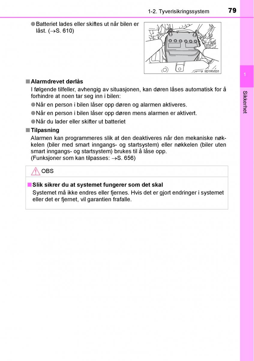 Toyota RAV4 IV 4 bruksanvisningen / page 81