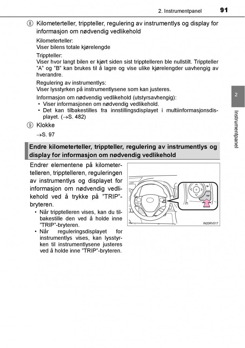 Toyota RAV4 IV 4 bruksanvisningen / page 93