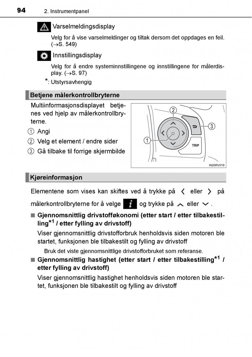 Toyota RAV4 IV 4 bruksanvisningen / page 96