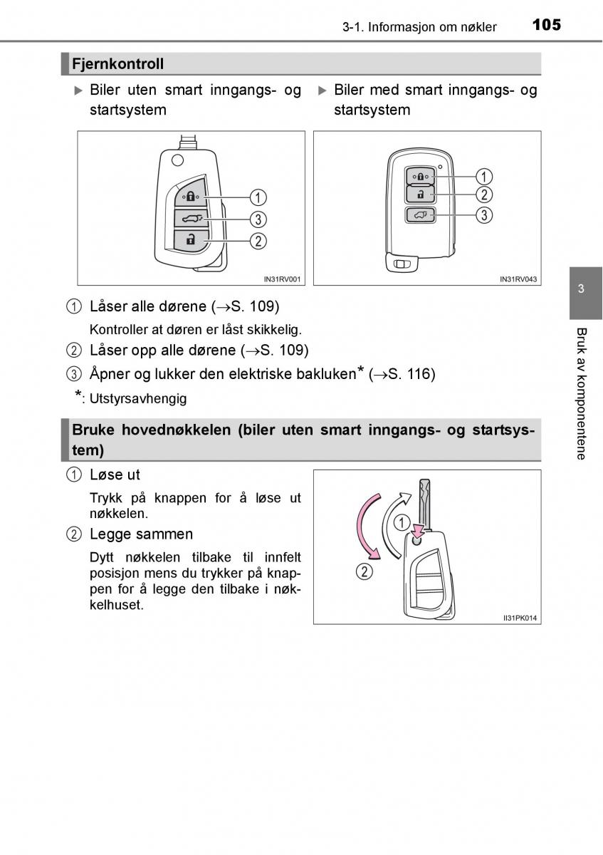 Toyota RAV4 IV 4 bruksanvisningen / page 107