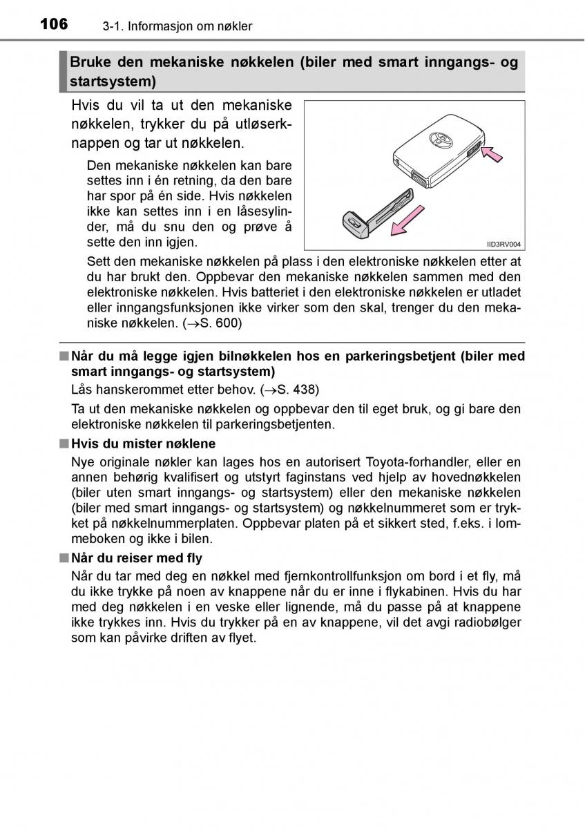 Toyota RAV4 IV 4 bruksanvisningen / page 108