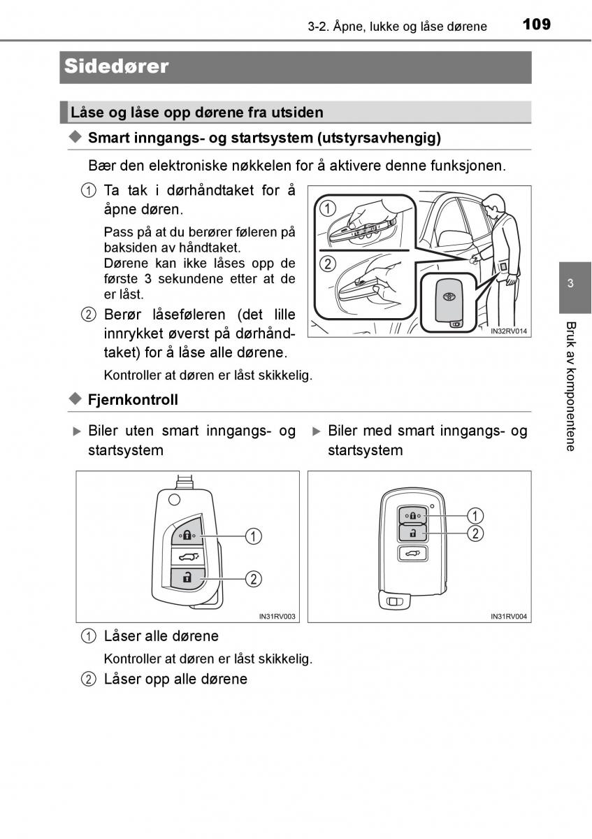 Toyota RAV4 IV 4 bruksanvisningen / page 111