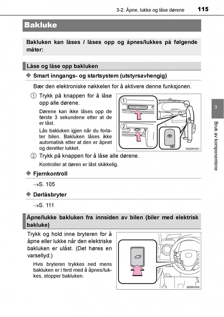 Toyota RAV4 IV 4 bruksanvisningen / page 117