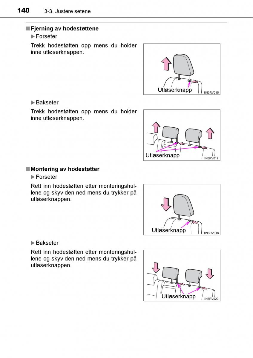 Toyota RAV4 IV 4 bruksanvisningen / page 142