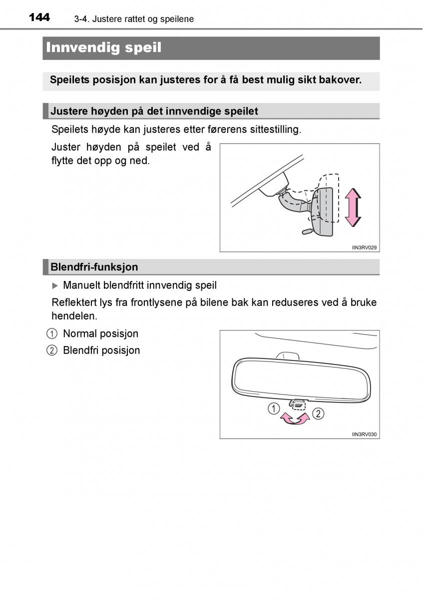 Toyota RAV4 IV 4 bruksanvisningen / page 146