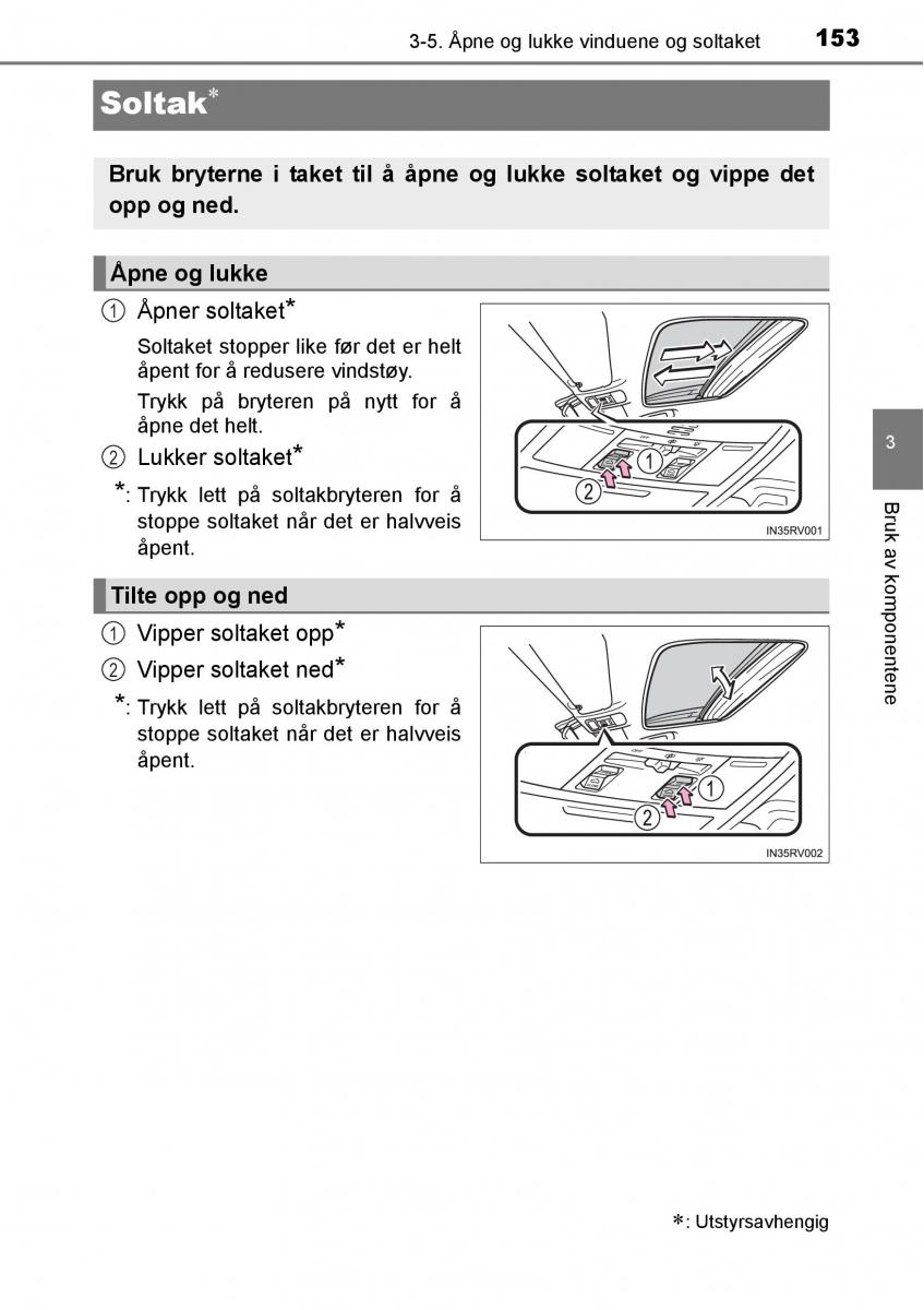 Toyota RAV4 IV 4 bruksanvisningen / page 155