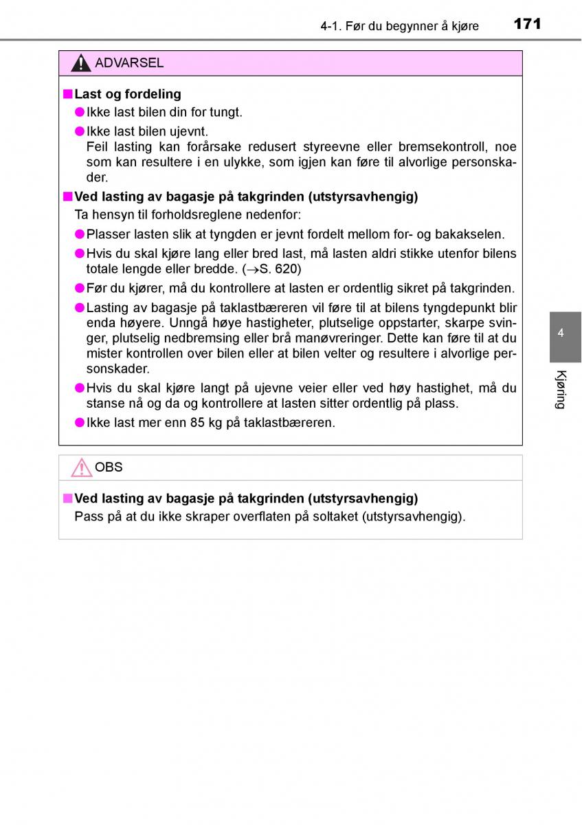 Toyota RAV4 IV 4 bruksanvisningen / page 173